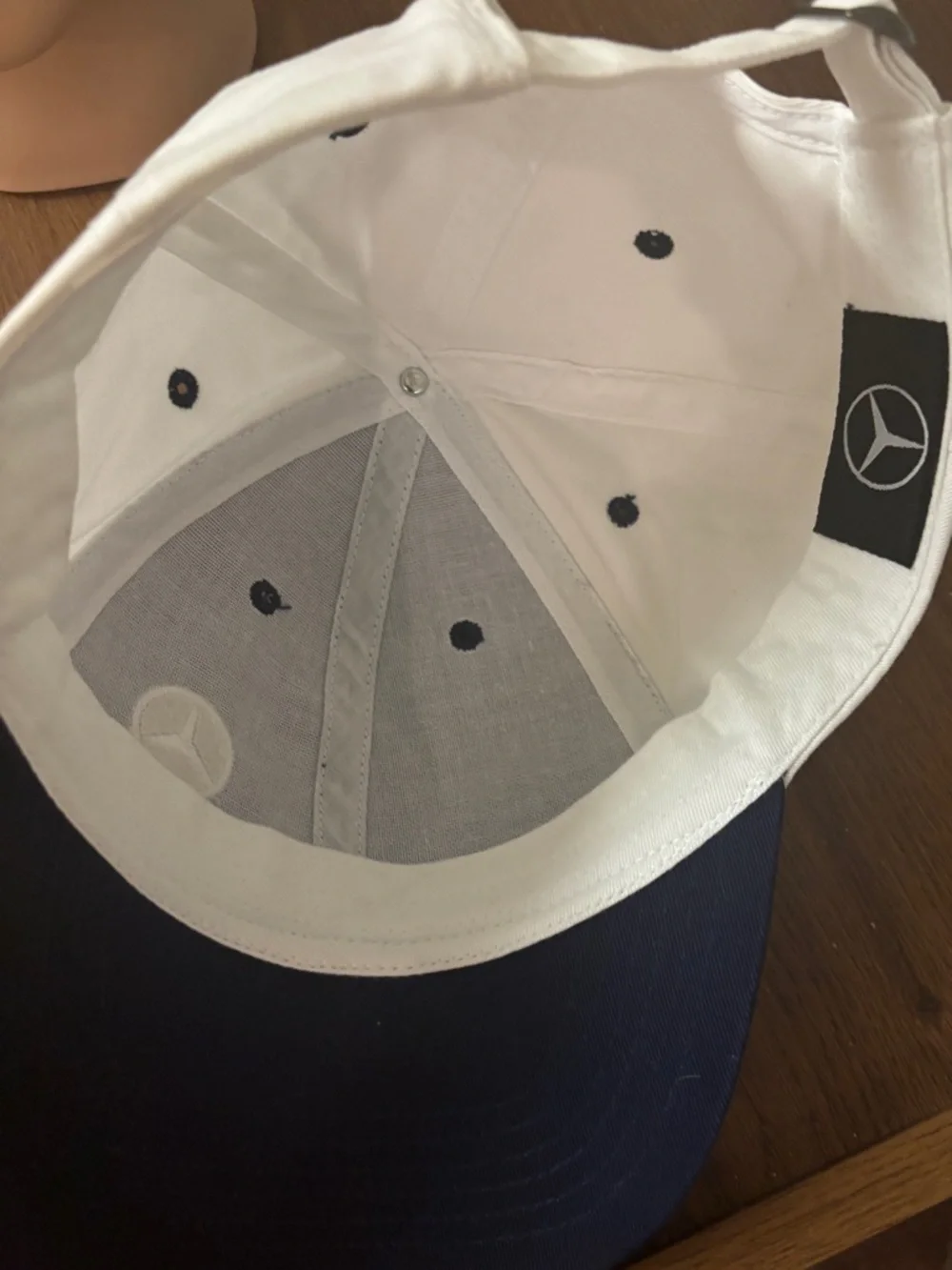 Mercedes-Benz Navy and White Baseball Cap
